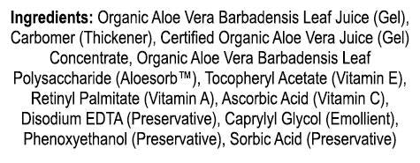 Soothing 99 % Aloe Vera Moisturizer - 4 oz