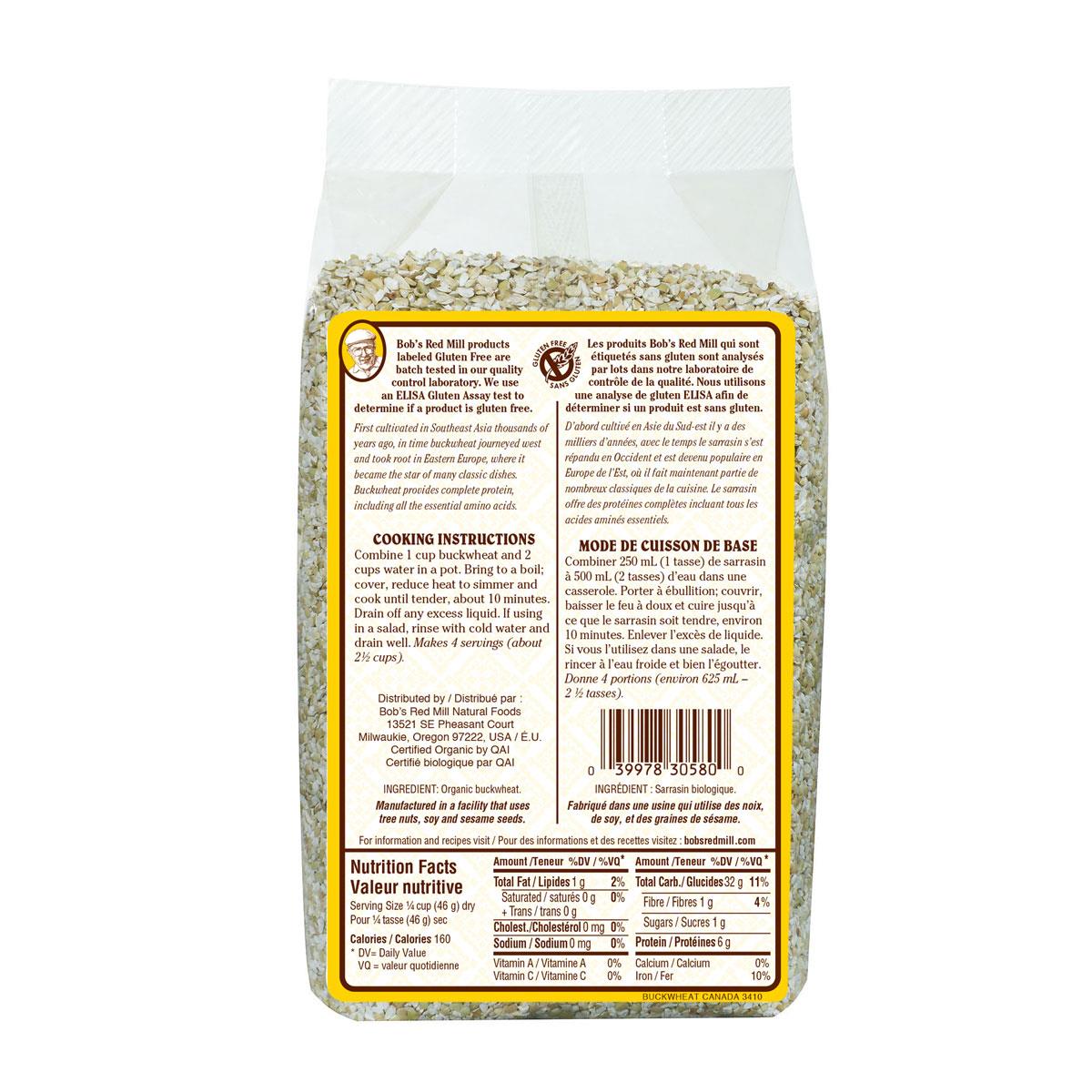 Creamy Buckwheat Hot Cereal - 510 g