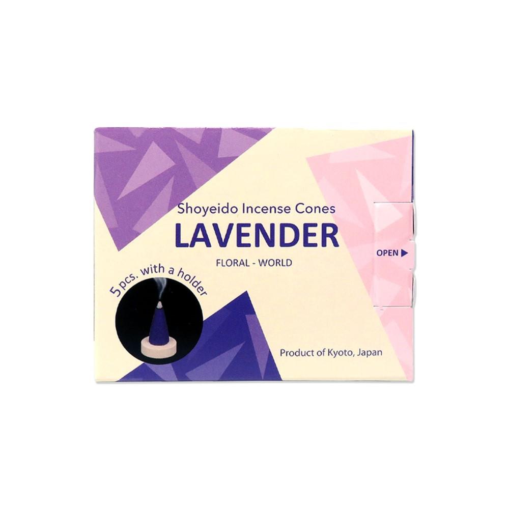 SHOYEIDO INCENSE CONES LAVENDER - 5 PCS
