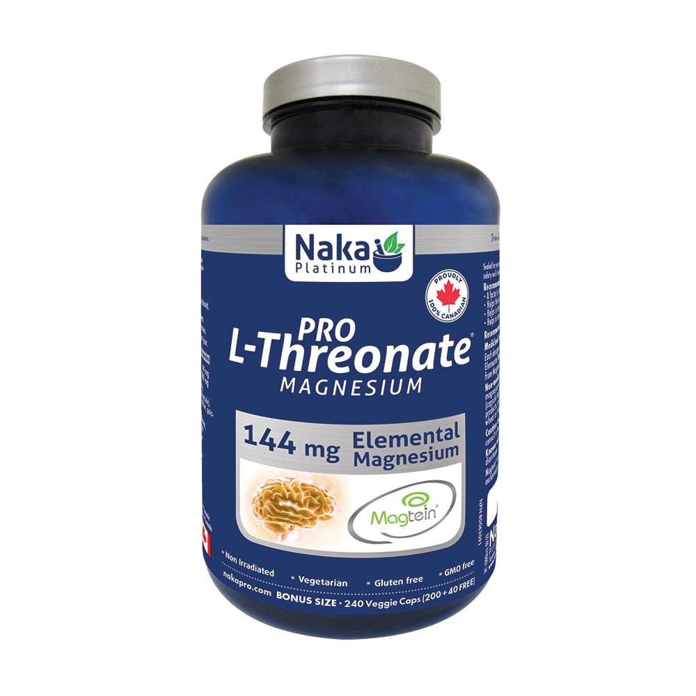 NAKA PRO MAGNESIUM L-THREONATE 144mg / 240 VCAPS