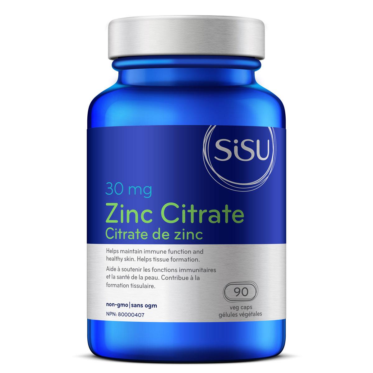 Zinc Citrate 30 mg - 90 Vegetarian Capsules