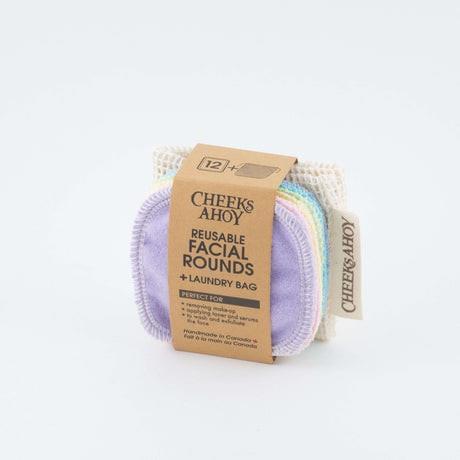 CHEEKS FACIAL ROUNDS + BAG PASTEL 12PK