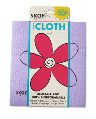 SPONGE CLOTH - ASSORTED COLOURS / 4 PACK