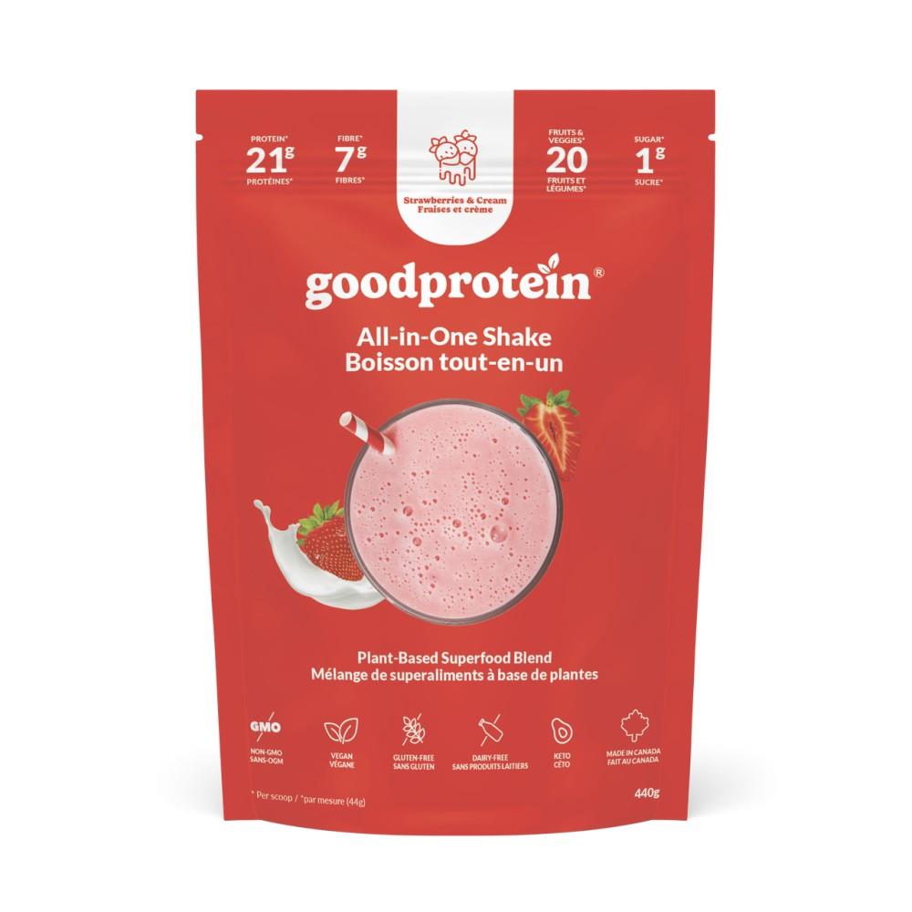PROTEIN ALL-IN-ONE SHAKE - STRAWBERRIES & CREAM / 440g