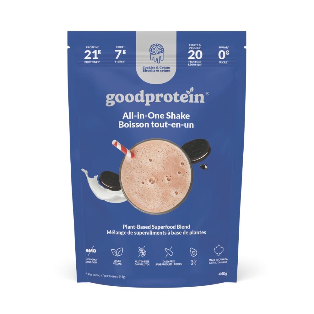 GOOD PROTEIN PLANT-BASED ALL-IN-ONE SHAKE - COOKIES & CREAM / 880g