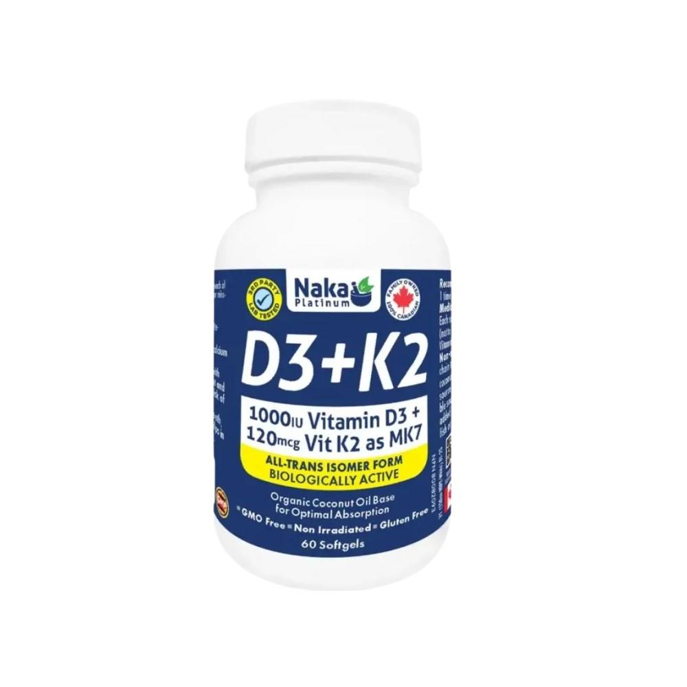 NAKA D3 + K2 MK7 - 60 SGELS