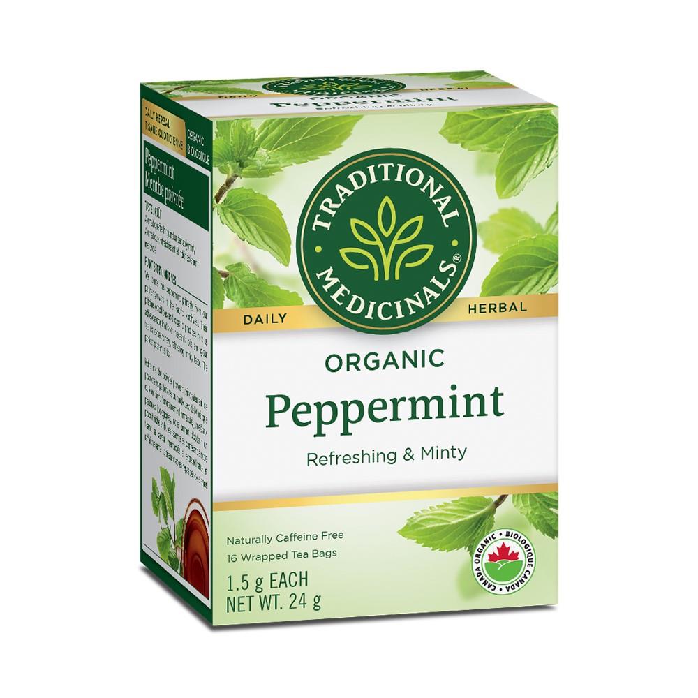 TRADITIONAL MEDICINALS TEA PEPPERMINT - 16 BAGS