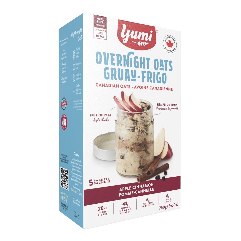 OVERNIGHT OATS - APPLE CINNAMON / 5 x 50g PACKETS