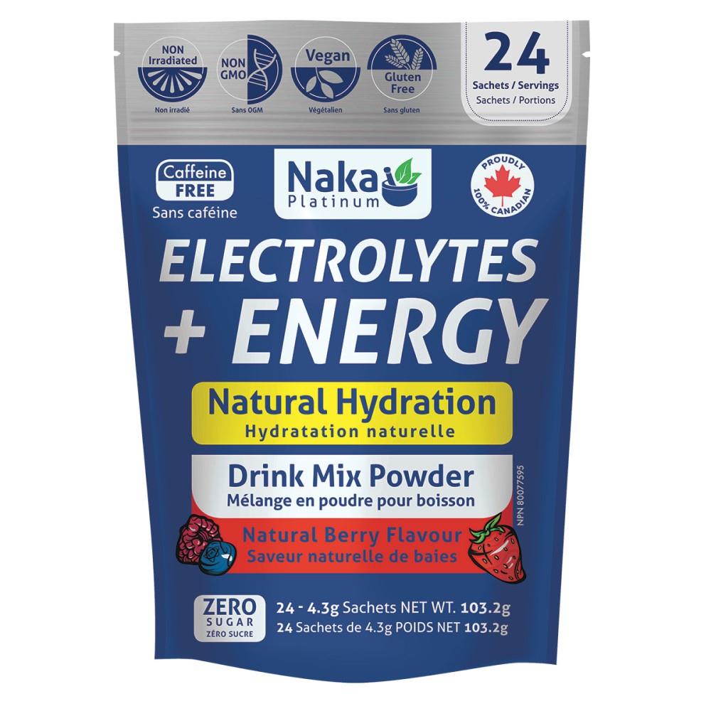NAKA ELECTROLYTES + ENERGY - 24 SACHETS