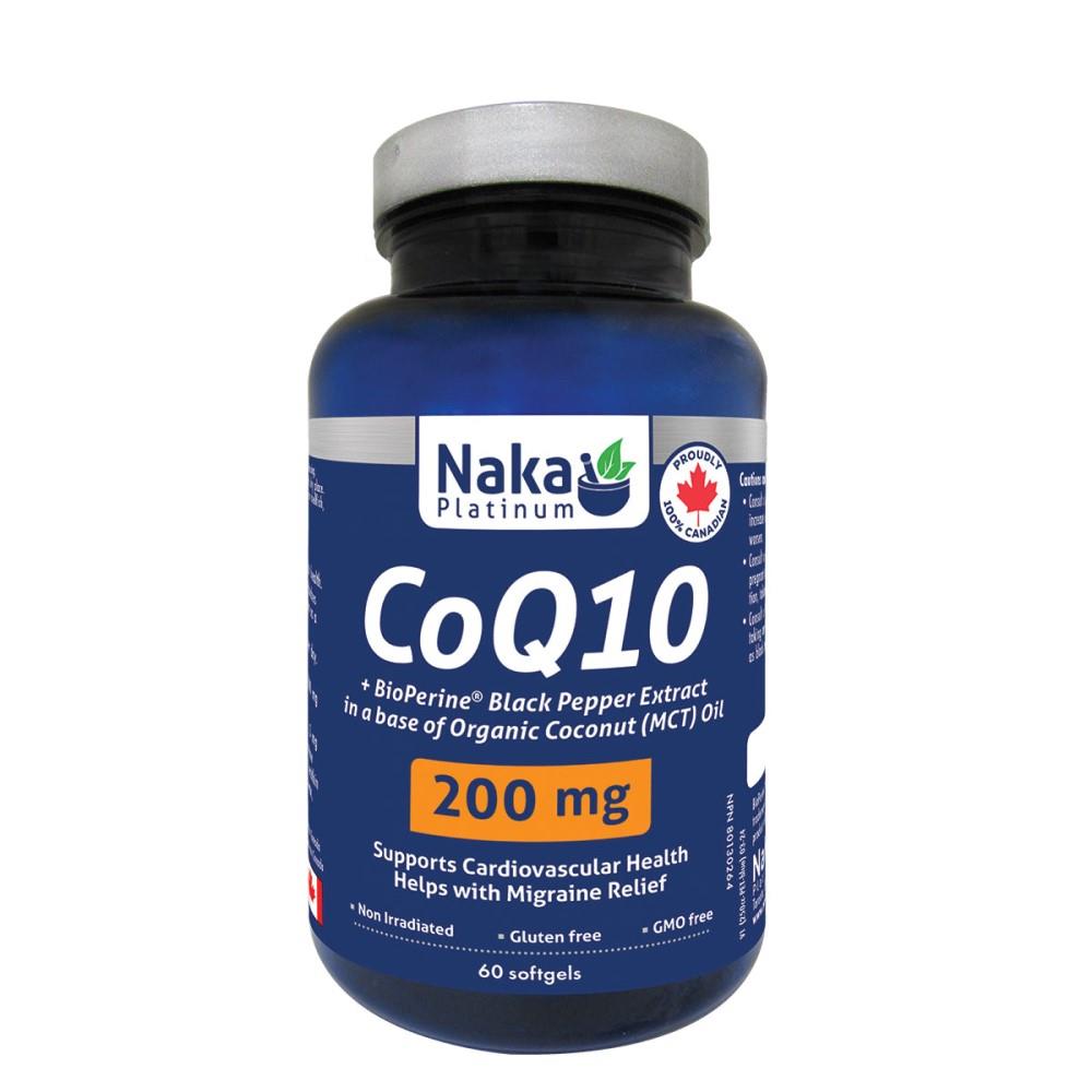 NAKA COQ10 + BIOPERINE - 200mg / 60 SGELS