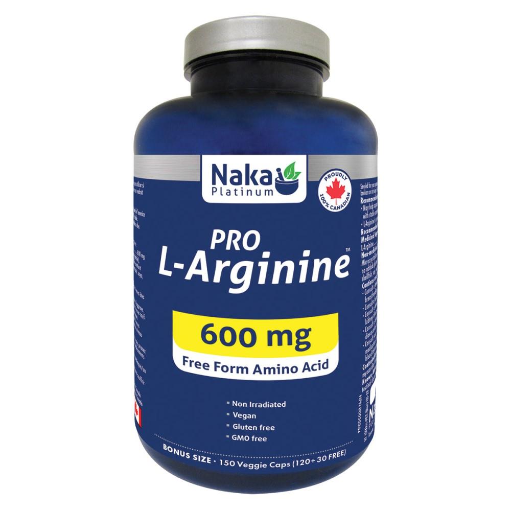 NAKA L-ARGININE - 600mg / 150 VCAPS