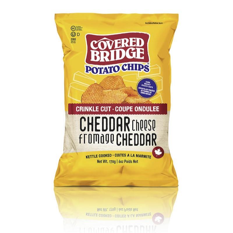 COVERED BRIDGE CHIPS CHEDDAR - 170g