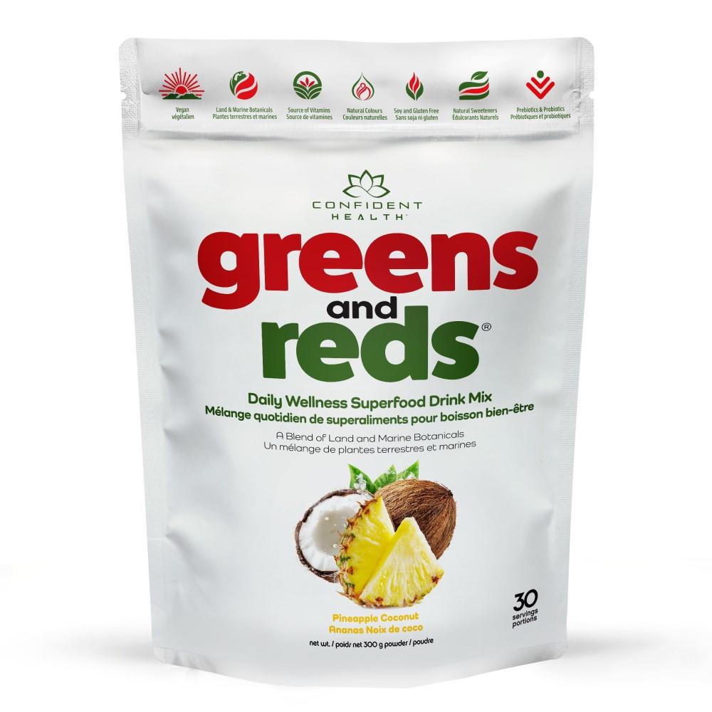 GREENS AND REDS DRINK MIX - PINEAPPLE COCONUT / 300g