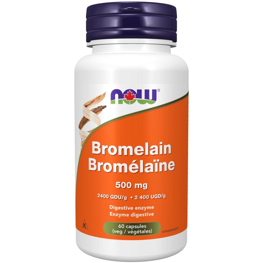 NOW BROMELAIN - 500mg / 60caps