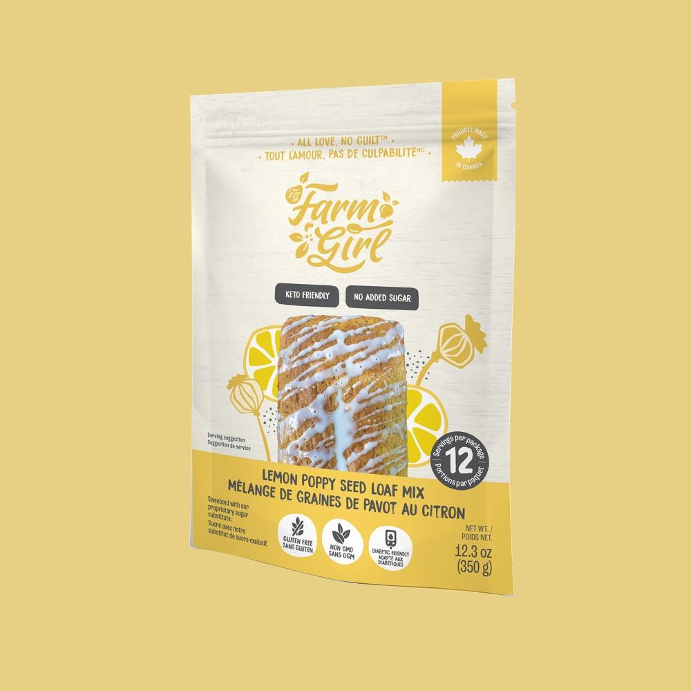 FARM GIRL GLUTEN FREE LEMON POPPYSEED LOAF MIX - 350g