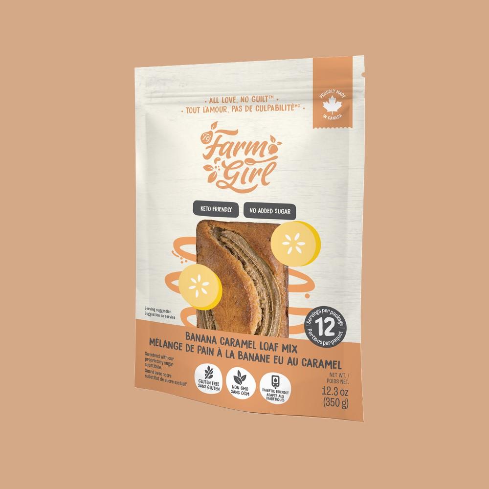 FARM GIRL GLUTEN FREE BANANA CARAMEL LOAF MIX - 350g