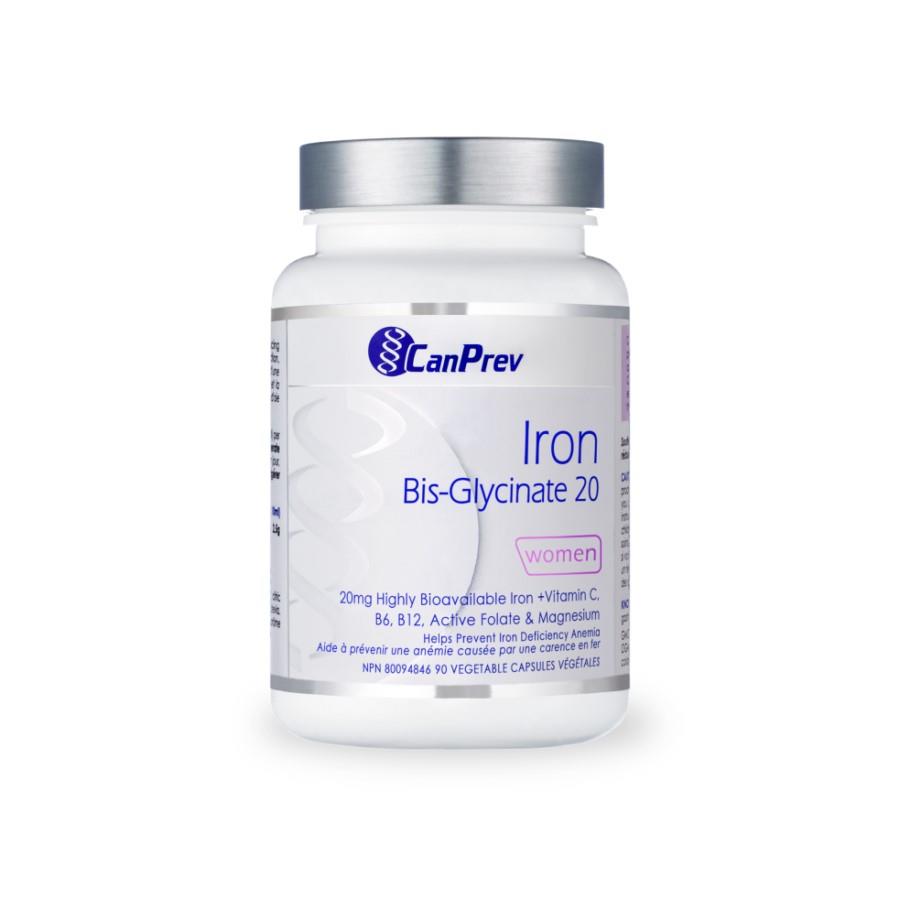 CANPREV IRON BIS-GLYCINATE 20 90 vegetarian caps