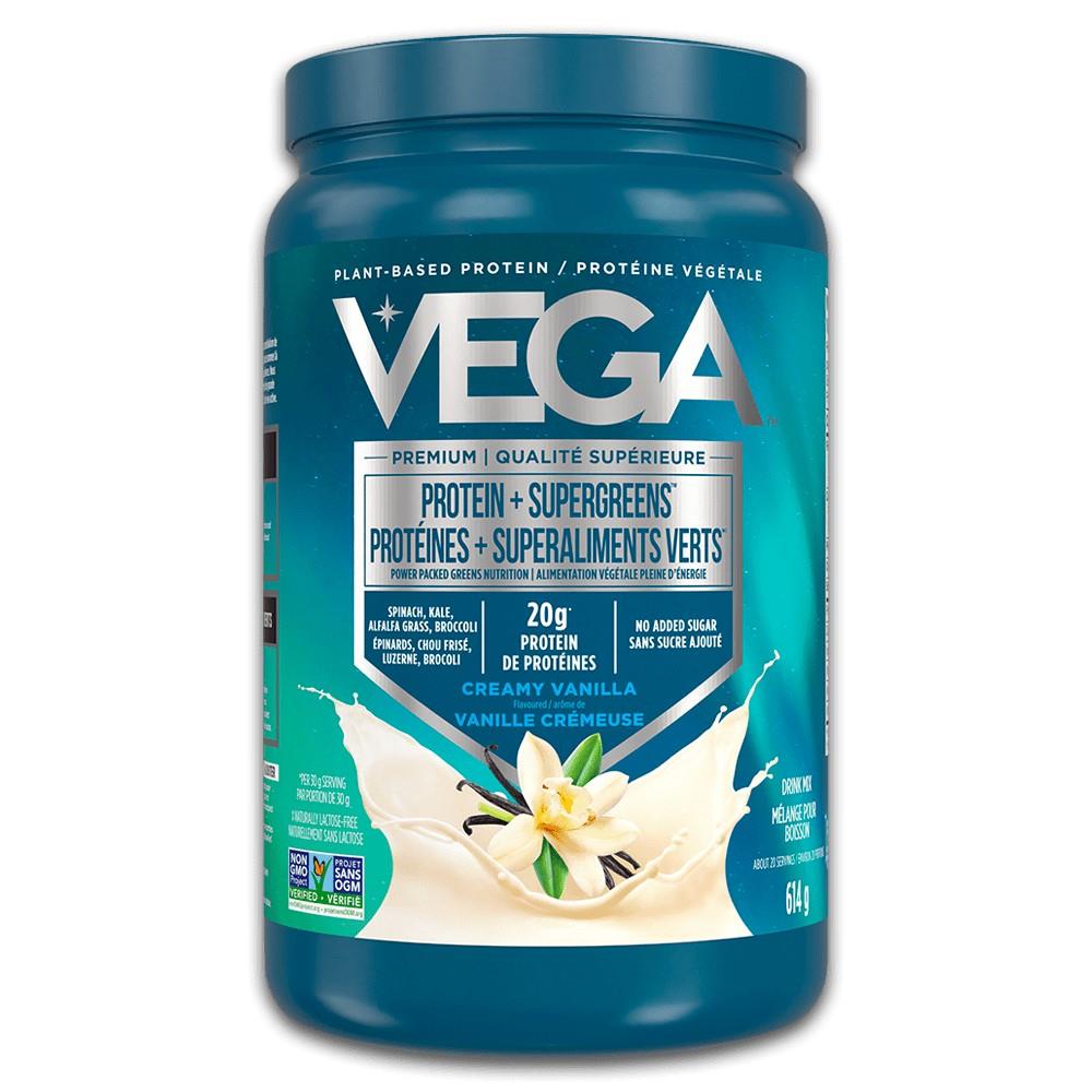 PLANT PROTEIN + SUPERGREENS - VANILLA / 614g