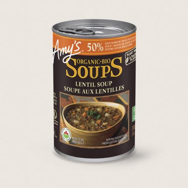 ORGANIC LOW SODIUM LENTIL SOUP - 398ml