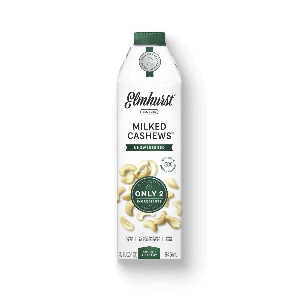 ELMHURST MILKED CASHEWS UNSWEETENED - 946ml