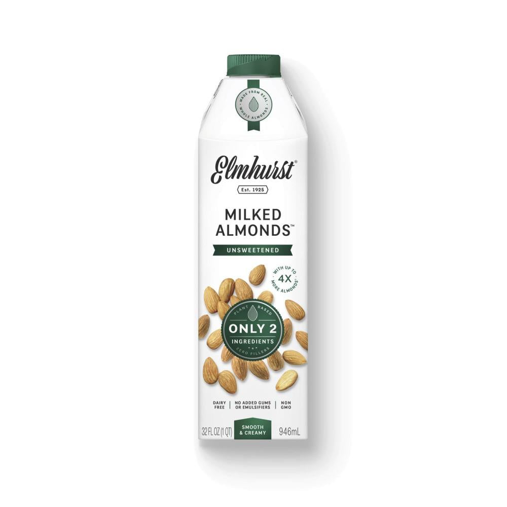 ELMHURST MILKED ALMONDS UNSWEETENED - 946ml