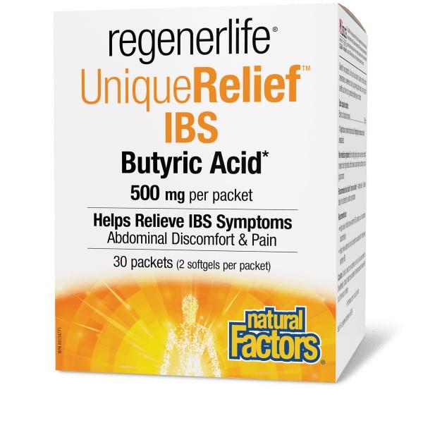 REGENERLIFE UNIQUERELIEF IBS BUTYRIC ACID - 500mg / 30 PACKETS