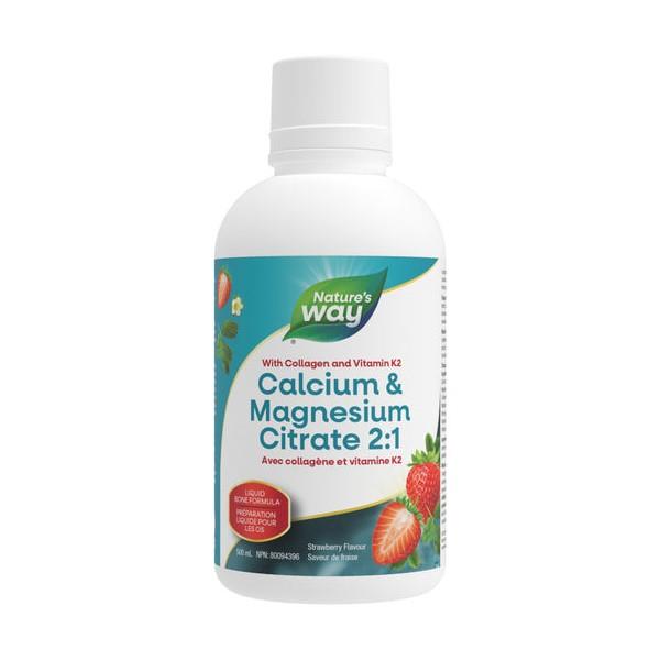 Calcium & Magnesium Citrate 2:1 (Strawberry) - 500ml