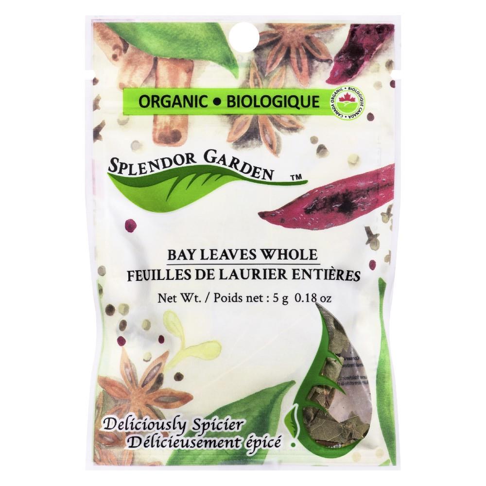 SPLENDOR GARDEN BAY LEAVES WHOLE ORGANIC, 5G