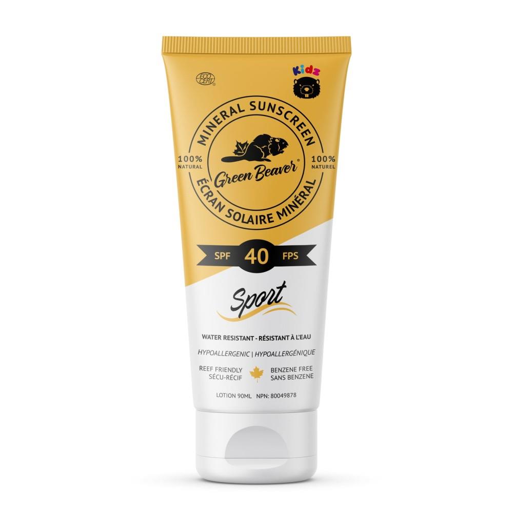 GREEN BEAVER SUNSCREEN LOTION KIDS SPORT - 40 SPF / 90ml