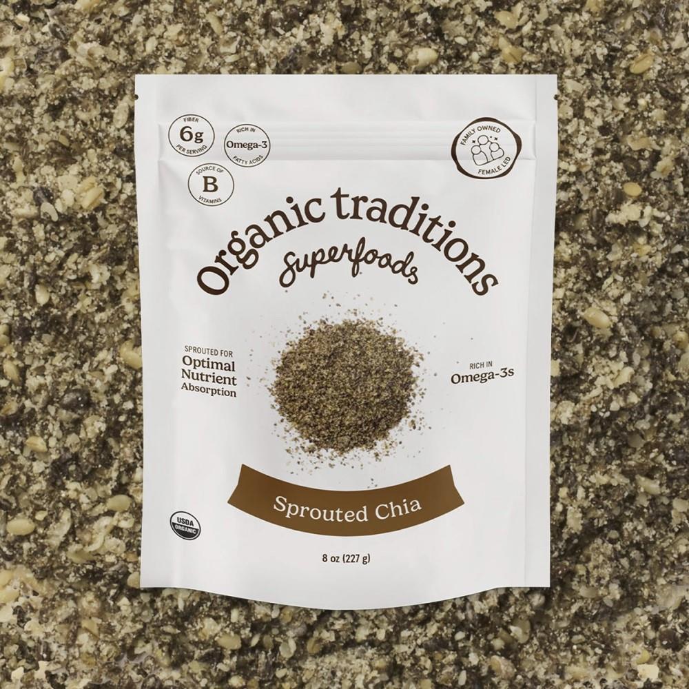 ORGANIC TRADITIONS CHIA OMEGA SPROUTED ORGANIC, 454G