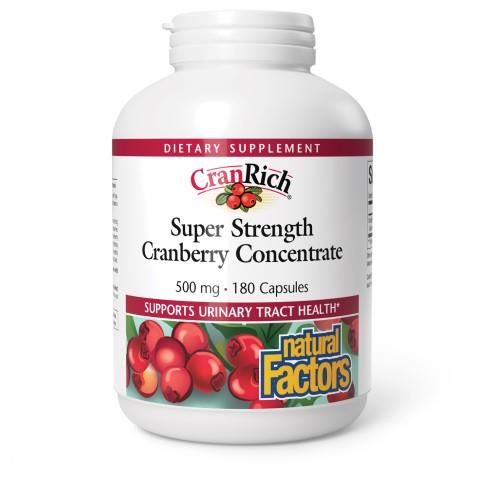 NATURAL FACTORS CRANBERRY CONCENTRATE 500mg 180 CAPS