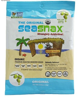 Seasnax Seaweed Raw Organic - 28g