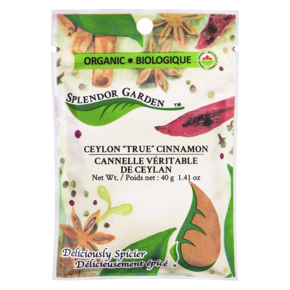 SPLENDOR GARDEN CEYLON CINNAMON ORGANIC, 40G
