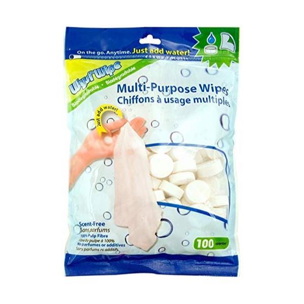 COMPACT MULTI PURPOSE WIPES - 100 TABLETS