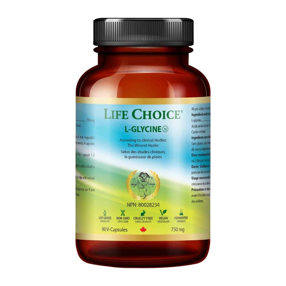 LIFE CHOICE L-GLYCINE 750MG, 90VCAPS