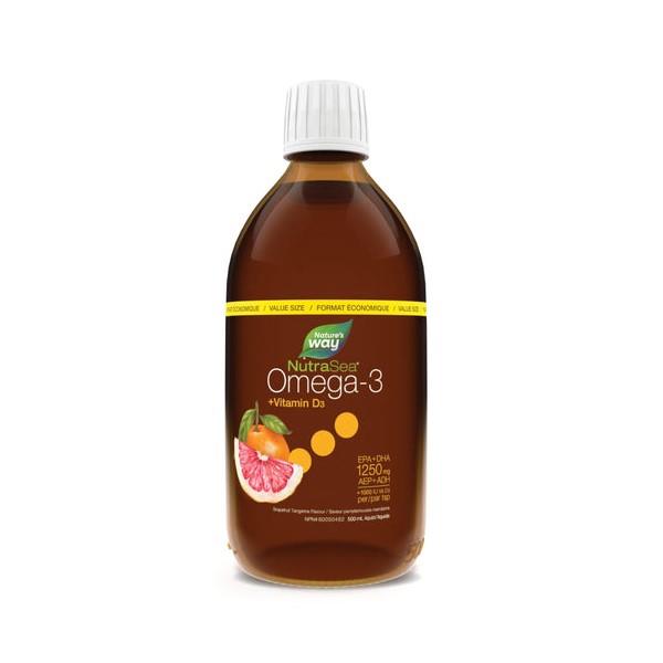 NW NUTRASEA OMEGA-3 + D3 - GRAPEFRUIT / 500ml