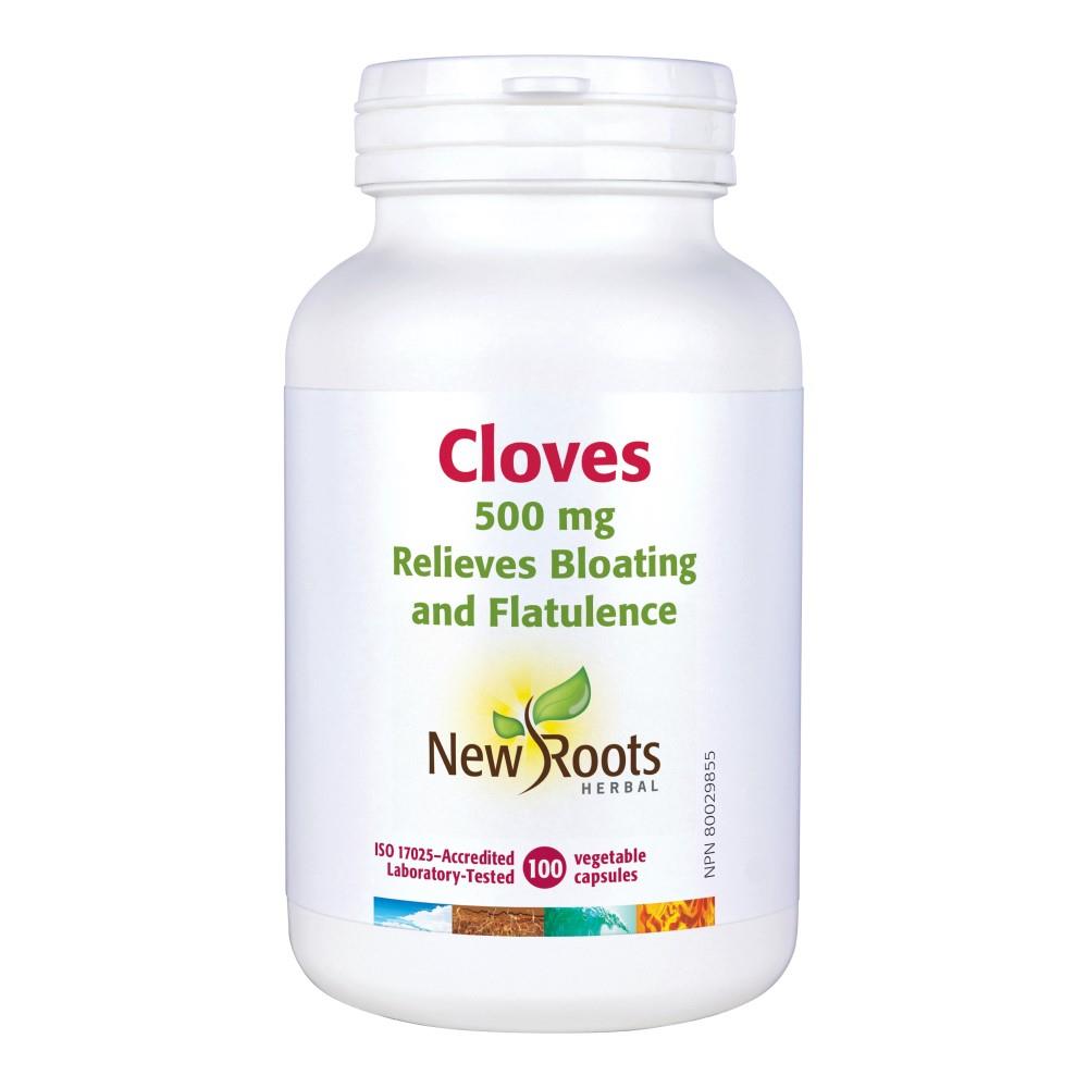 NEW ROOTS CLOVES 500MG, 100CAPS