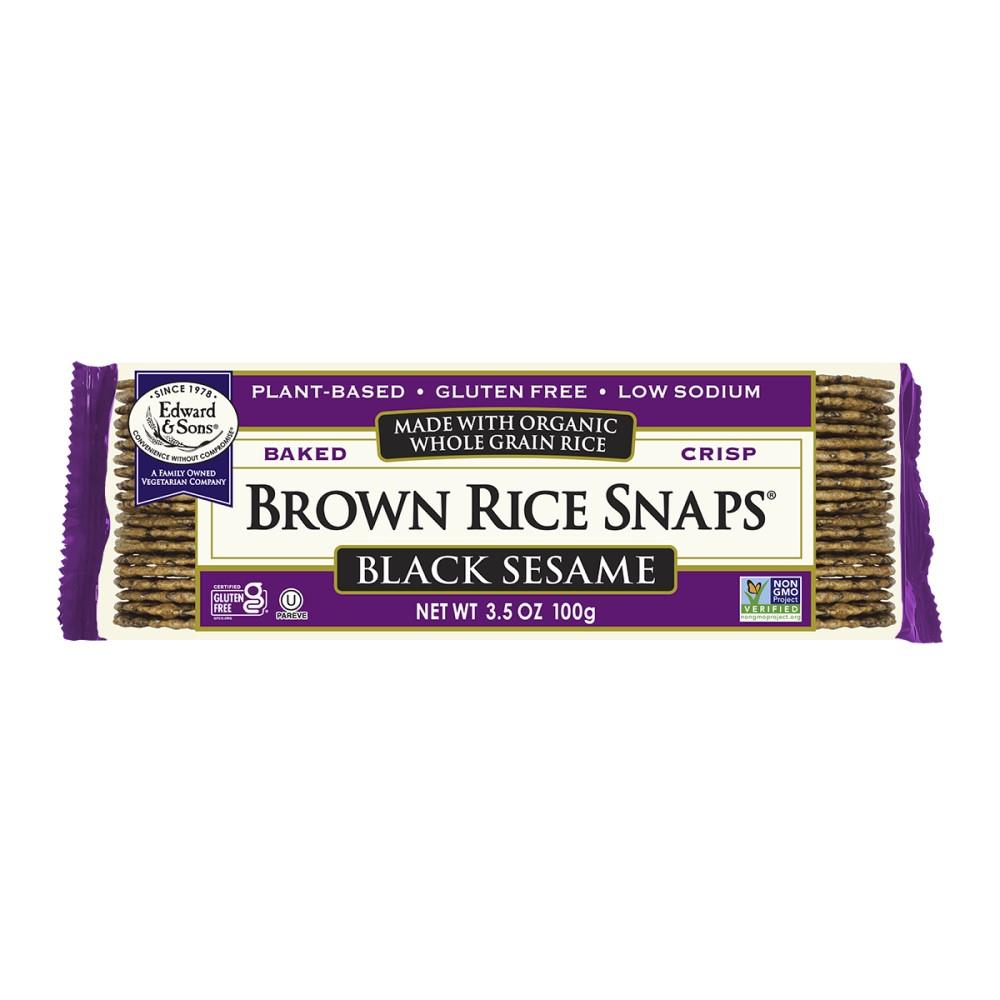 RICE CRACKERS - BLACK SESAME / 100g