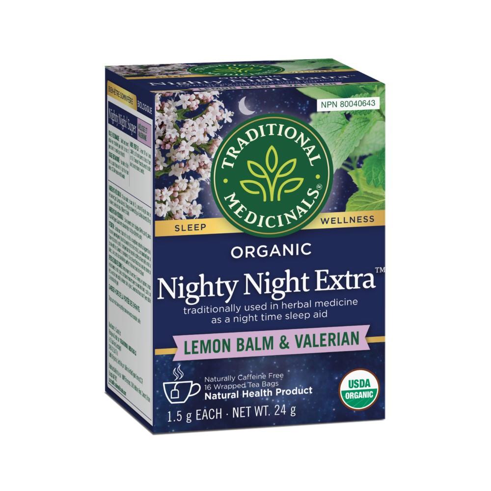 TRADITIONAL MEDICINALS TEA NIGHTY NIGHT EXTRA - 16 BAGS