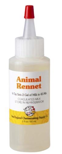 New England Animal Rennet, 2 oz. Bottle