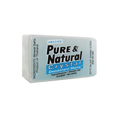 PURE & NATURAL CRYSTAL DEODORANT STONE