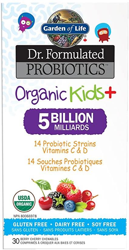 GARDEN OF LIFE DR.F PROBIOTICS KID'S +30CHEWABLES