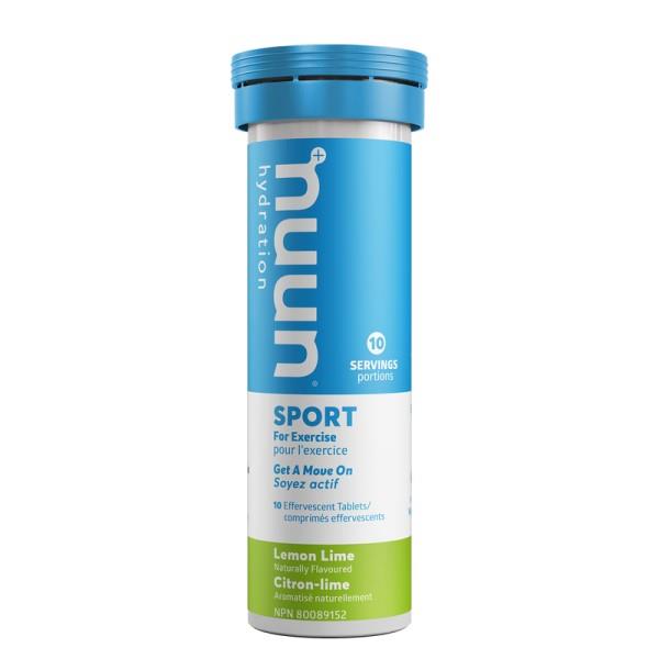 NUUN SPORT HYDRATION LEMON LIME - 10 TABS