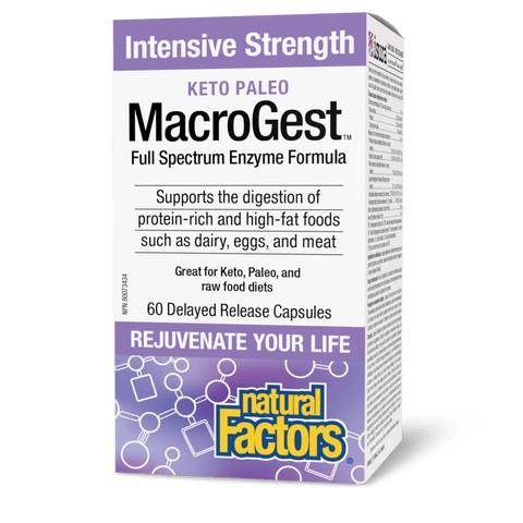 Natural Facotrs - MacroGest Full Spectrum Enzyme Formula. Keto - Paleo