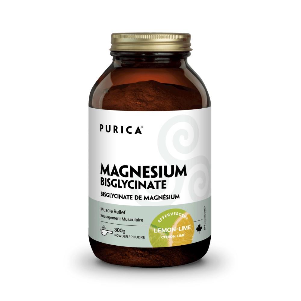 PURICA MAGNESIUM BISGLYCINATE 300g LEMON-LIME