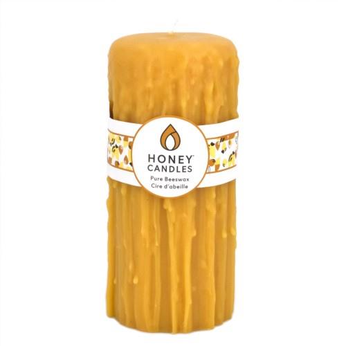 HC BEESWAX CANDLE DRIP 7"