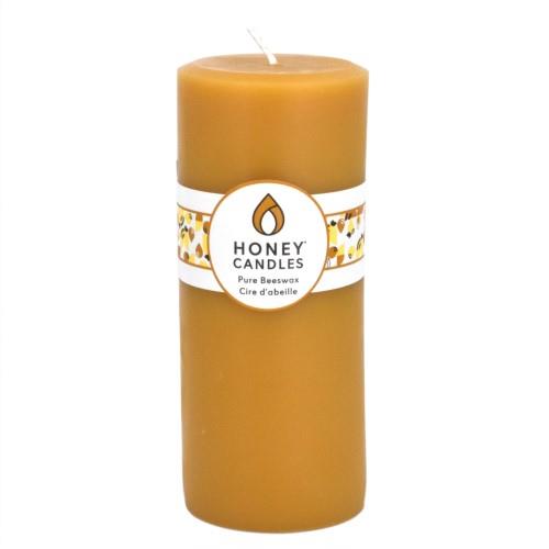 HC BEESWAX CANDLE NATURAL 7"