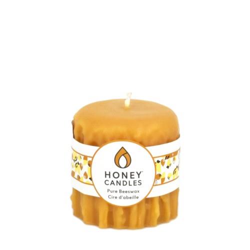HC BEESWAX CANDLE DRIP 3"