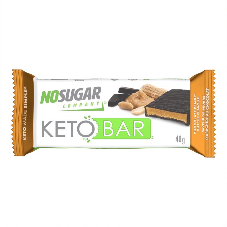 No Sugar Keto Bar Chocolate Peanut Butter Bars