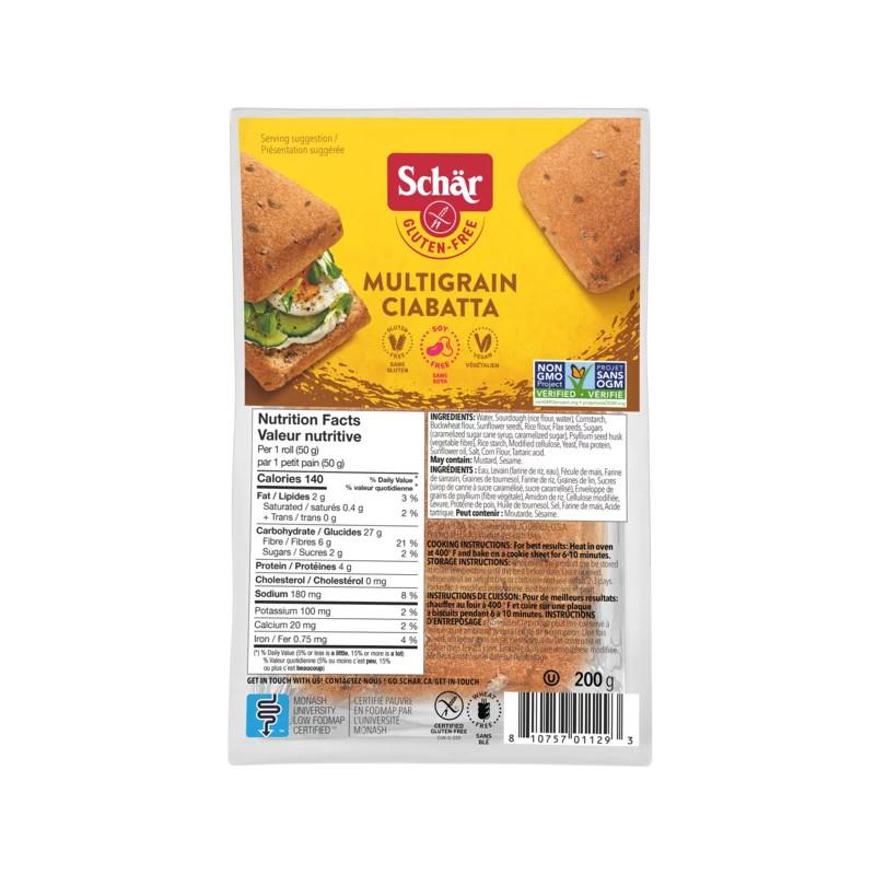 CIABATTA - MULTIGRAIN / 4x50g ROLLS